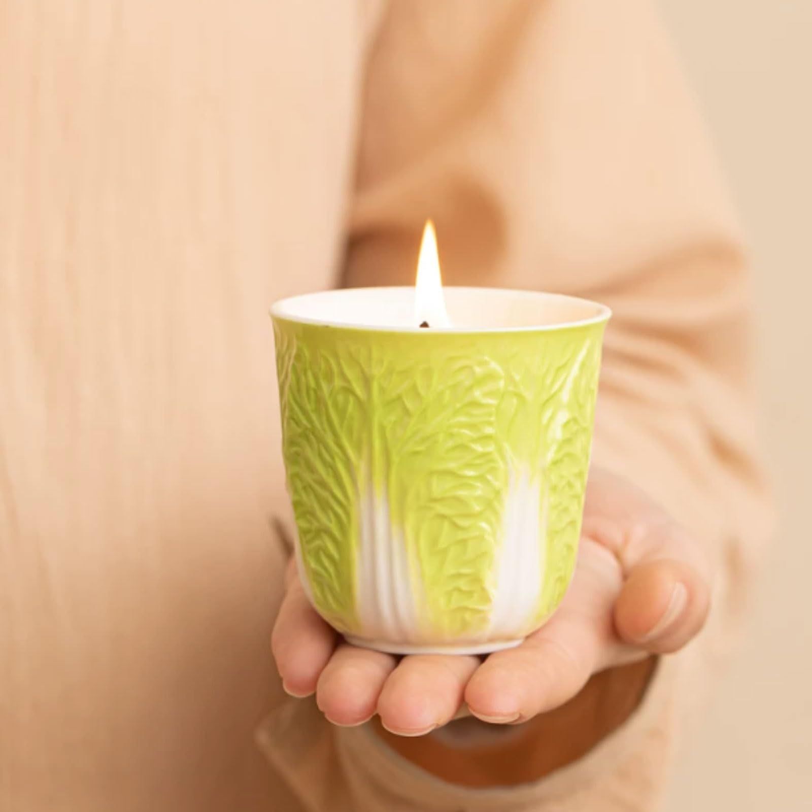 Exquisito Velas de cerámica, velas en tarro, vela de aromaterapia moderna, combustión limpia de larga duración for vacaciones en casa, relajación y Spa meloso(Bergamot Cedarwood)