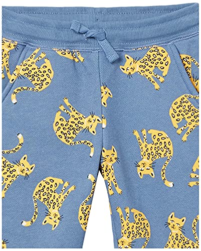 Amazon Essentials Girls' Sweatpants, Pack Of 2, Navy/Blue Cat, Medium #TOP1