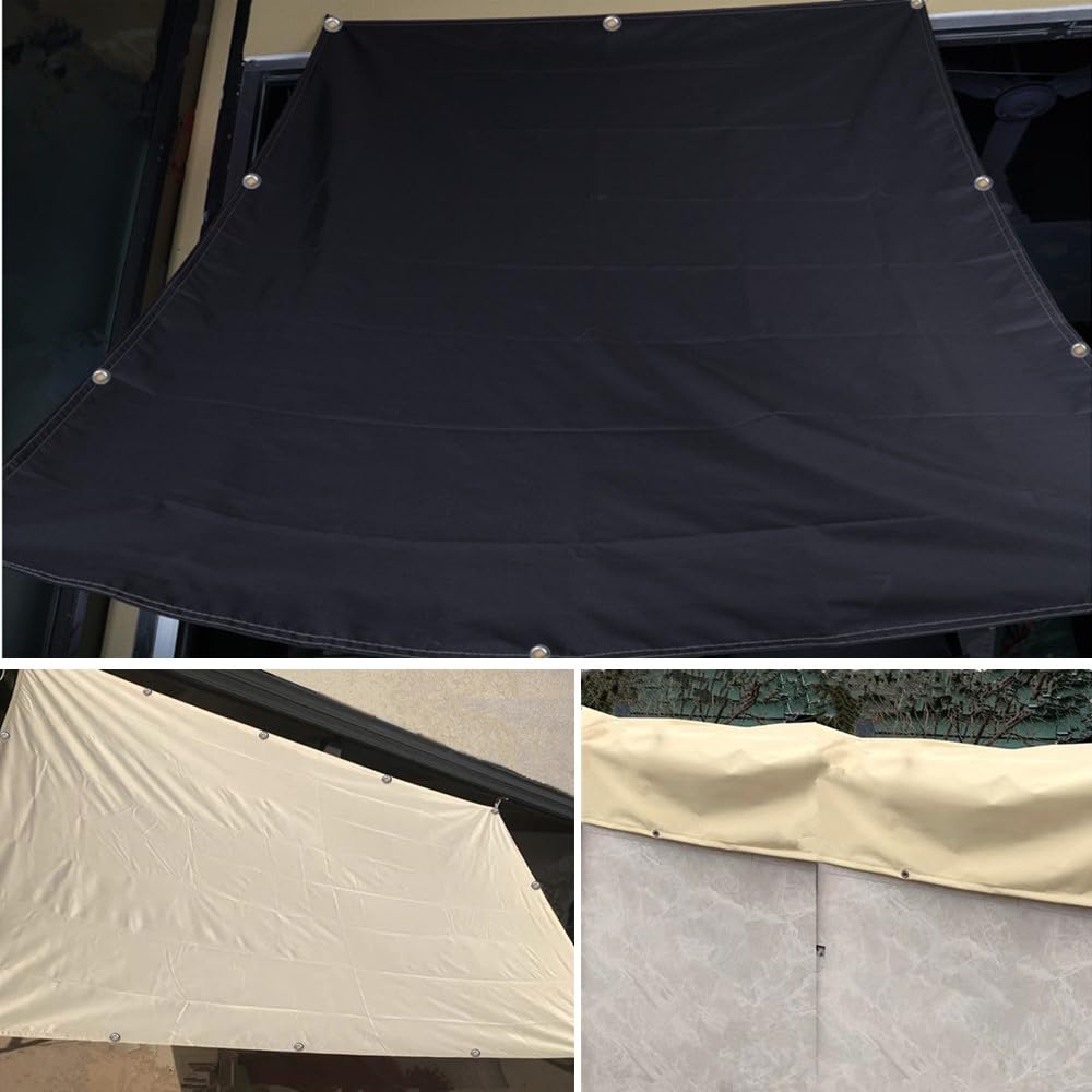 Sonnensegel 2x5m Wasserdicht Rechteckig Mit Ösen - Multi Farbe und Größe, UV Schutz für Balkon, Terrasse, Garten