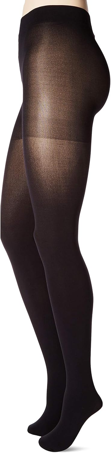 No Nonsense Women's Super Opaque Control-Top Tights, Black/Cobblestone, X-Large at  Women’s Clothing store