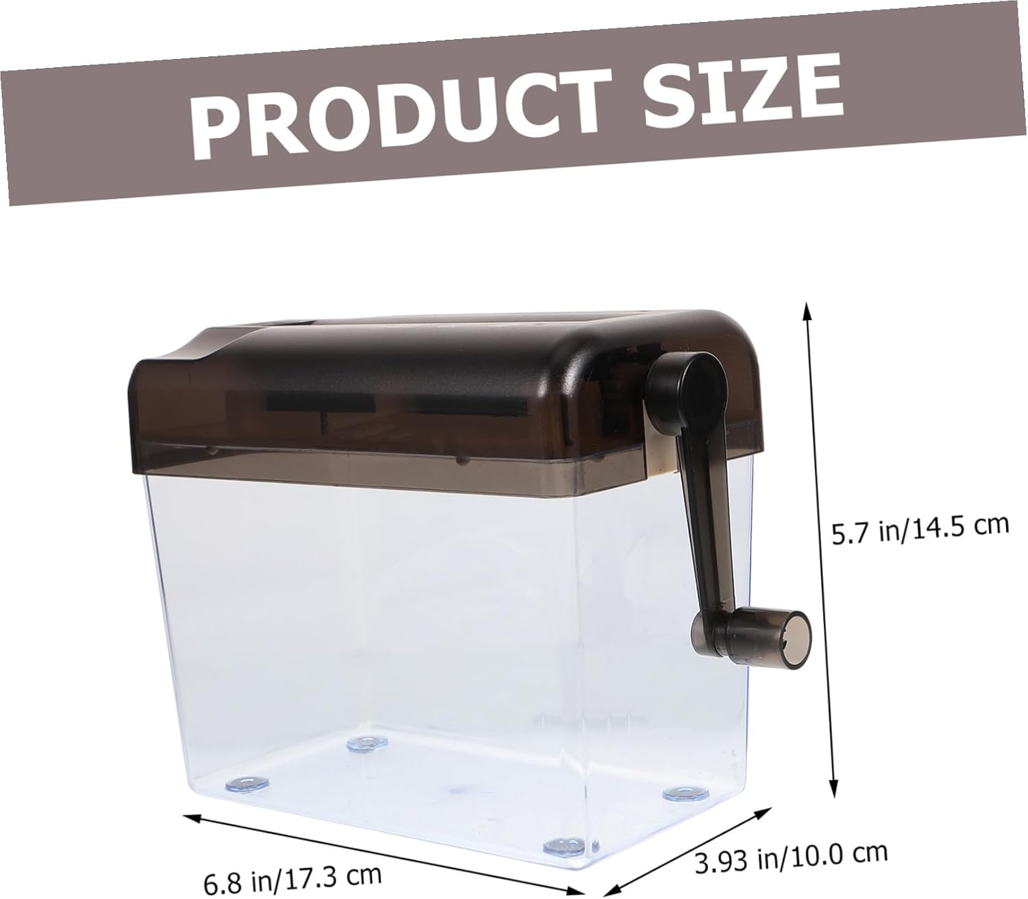 Manual Office Shredder Small Portable Hand Crank Paper Cutter for Home School Business Use No Electricity Needed Securely Shreds Documents Receipts Bills Envelopes Enhances Privacy