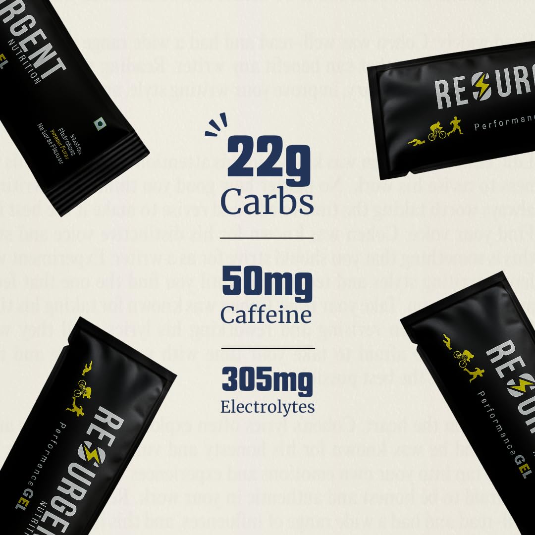 Performance GEL | Instant Energy Boost | With Caffeine and Electrolytes | 32gx5 Sachets | Lemon Flavored — Amazon image 3