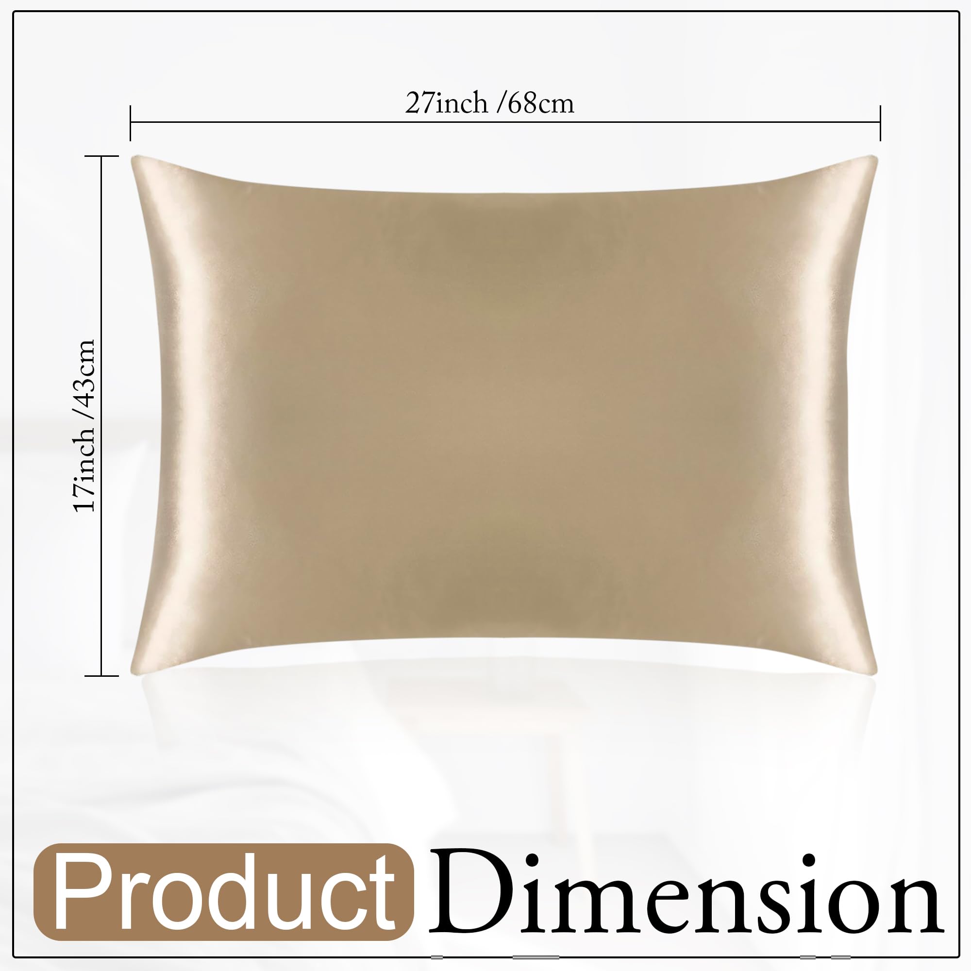 Satin Silk Pillow Cover Set with Scrunchies -5 Satin Silk Pillow Cover Set with Scrunchies -5
