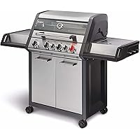 Enders Monroe Pro 4 Sik Turbo Barbecue a Gas 4 Fuochi + Fornello Laterale + Zona Turbo