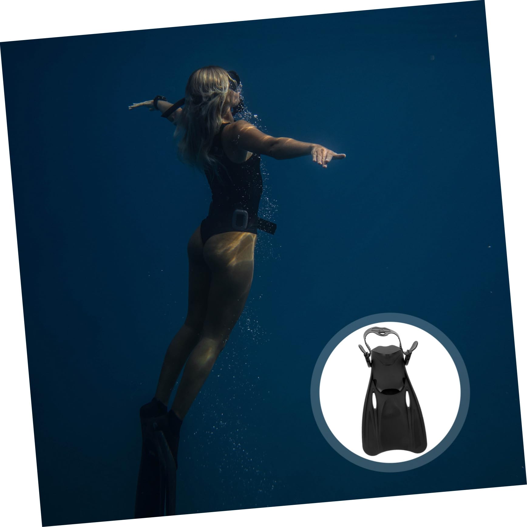 Yardwe Schwimmflossen Schwimmschnorchel Schnorcheln Schwebend Schwimmbad Paddel Strand Erwachsene Schwimmkappe Schwimmen Ohrstöpsel Sup Flipper Schwimmweste Plastik Black