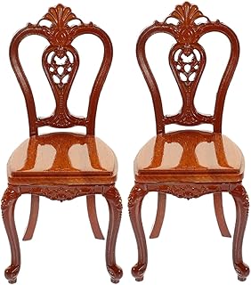 Abaodam 2 Peças Cadeiras Móveis Em Miniatura Cadeira Decoração Casa De Boneca Mini Cadeira Decorações Casa De Boneca Cadeira Modelo Casa De Boneca Layout Adereço Decorar Acessórios