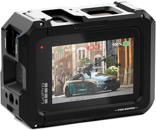 Miniatura 10 de Tilta Jaula completa para cámara compatible con GoPro HERO11, armadura protectora, lista para filtro, liberación rápida, expandible, ligera y