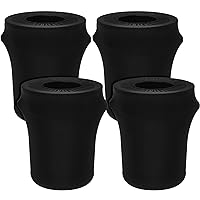 Vista 9 de Tanlade Cubo de basura elástico de 32 galones, cubierta de elastano para cubo de basura para exteriores, cubiertas de elastano para interiores