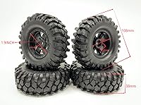 Vista 6 de SF108 108MM Escala Rock Cralwer 1.9" Neumáticos de escalada Ruedasllantas (4) No pegado para 4WD RGT LC76 AX90046 trx6 SCX10 II 4Runner TF2 LWB