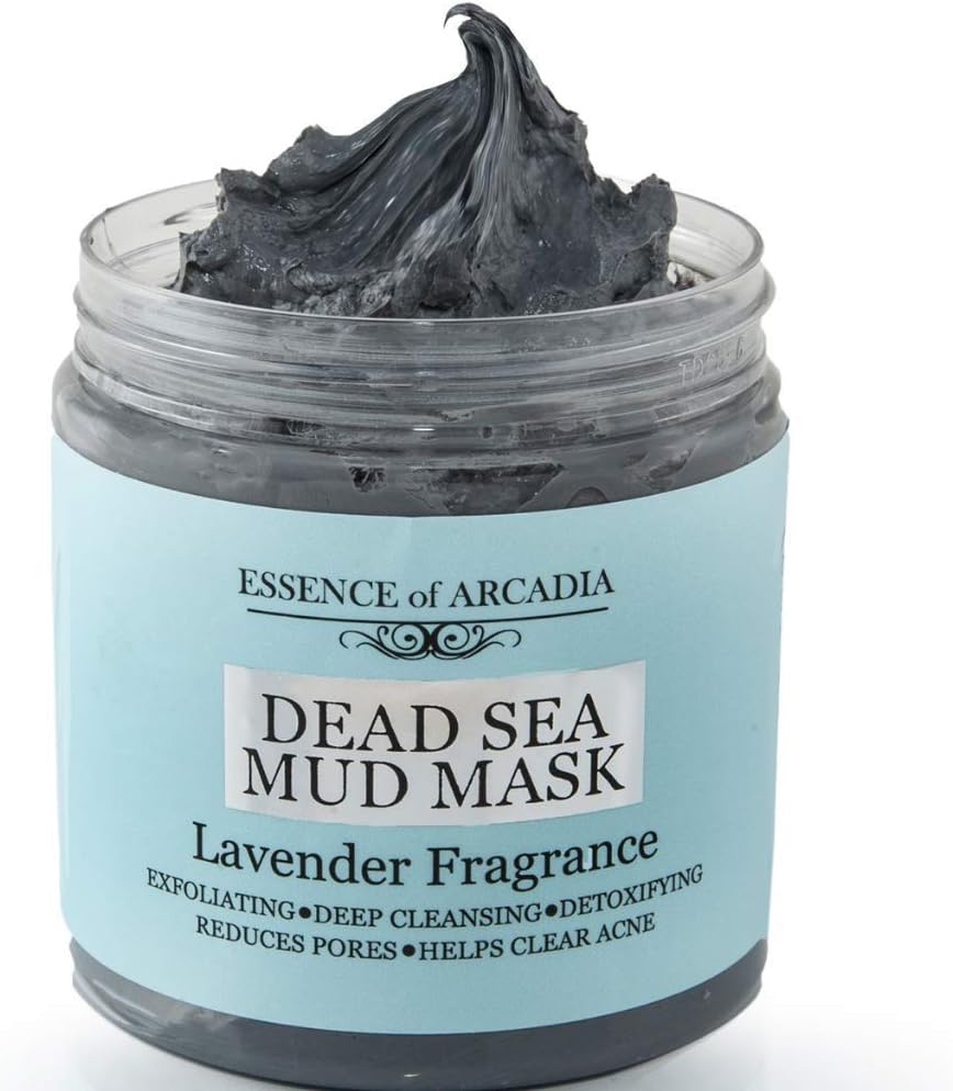 - Dead Sea Mineral Mud Mask Scented with Lavender for Face and Body - 100% Natural Minerals - Minimize Pores, Removes Blackheads and Wrinkles for Men and Women, a Healthier Complexion 8.8 oz