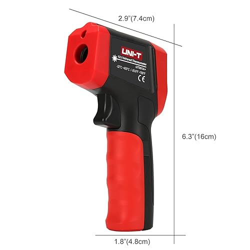 Miniatura 7 de UNI-T Termómetro infrarrojo UT301A+, no para humanos, -25.6F a 788F (-25.6 F a 788.0 F) pistola de temperatura láser digital sin contacto con