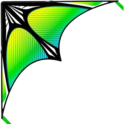 Large Beach Delta Kites for Adults and Kids Ages 4-8 & 8-12, Extremely Easy to Fly for Beginners(60X30''), Single Line Kite,Comes with 300 FT String Kite Handle