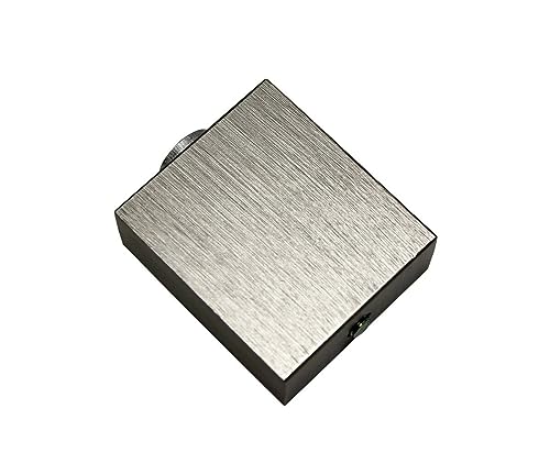 Gardinia Deckenträger für Luxor rechteckig Stahl-gebürstet 3,5 cm, 3.5 cm, 12763