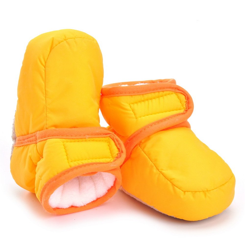 ESTAMICO Baby Winterstiefel Jungen Winter Babyschuhe Mädchen Gelb 3-6 Monate