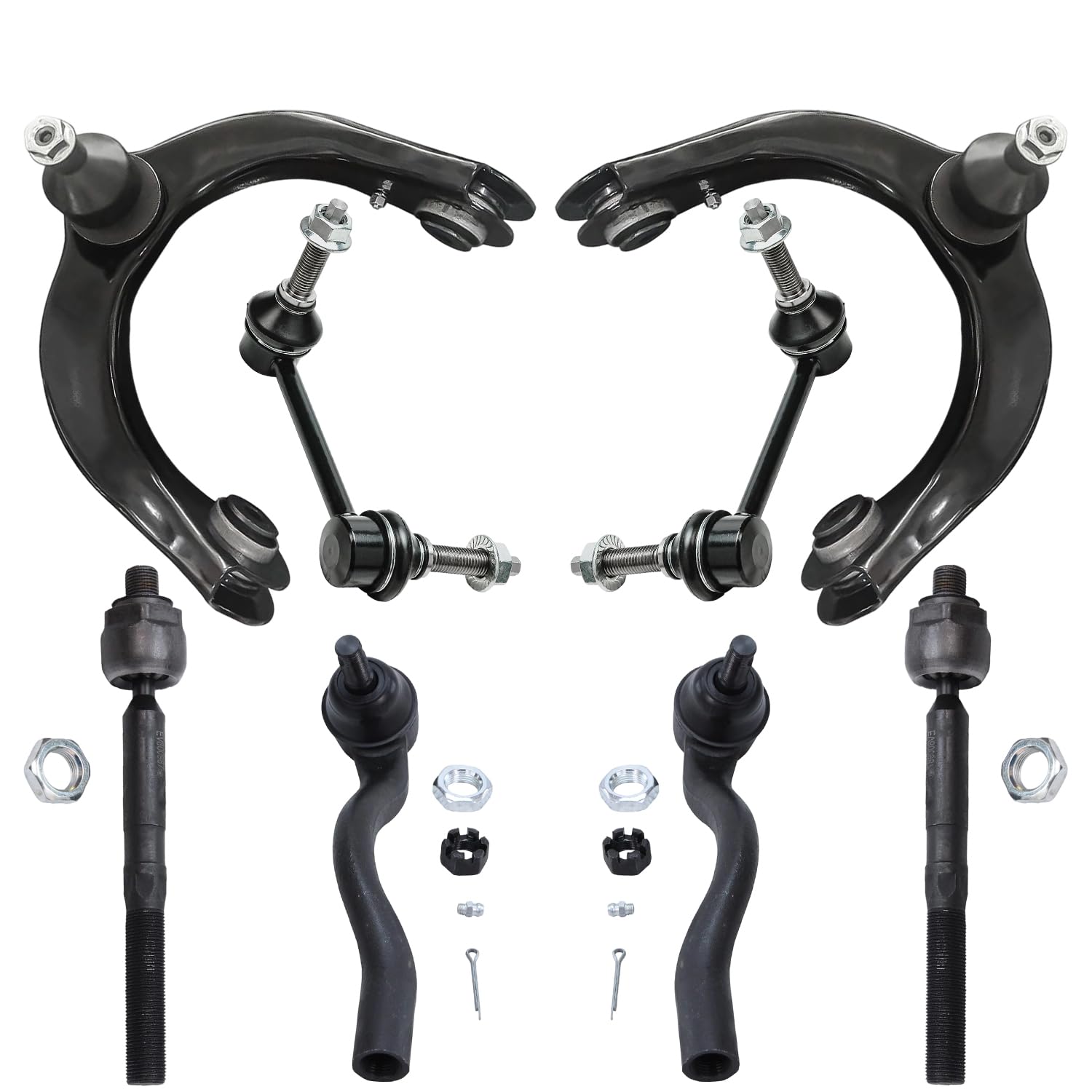 Detroit Axle - 8pc Front End Control Arms Kit for 11-15 Jeep Grand Cherokee