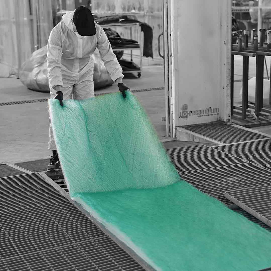Paint Stop – 0,70x20m | Rollo de Filtros para Suelo de Cabina de Pintura | Mantenimiento de la aspiración industrial para talleres profesionales