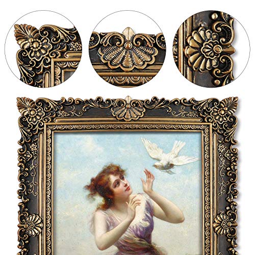 Simon's Shop 8X10 Picture Frame Vintage Picture Frames For Tabletop And Wall Display, Black Photo Frame 8 By 10 With Glass Photo Cover #TOP1