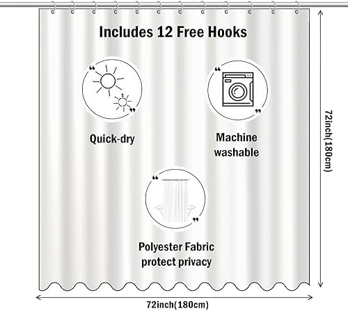 Miniatura 6 de DOTOOMA 72 x 72 pulgadas rojo amor pared lateral de madera femenina cortina de ducha lámpara cuerda bañera suministros primavera día San Valentín