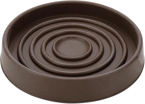 Miniatura 2 de 4 almohadillas antideslizantes para muebles, 3 x 3 pulgadas, tazas de goma para muebles, portavasos con patas y protectores de suelo, redondos