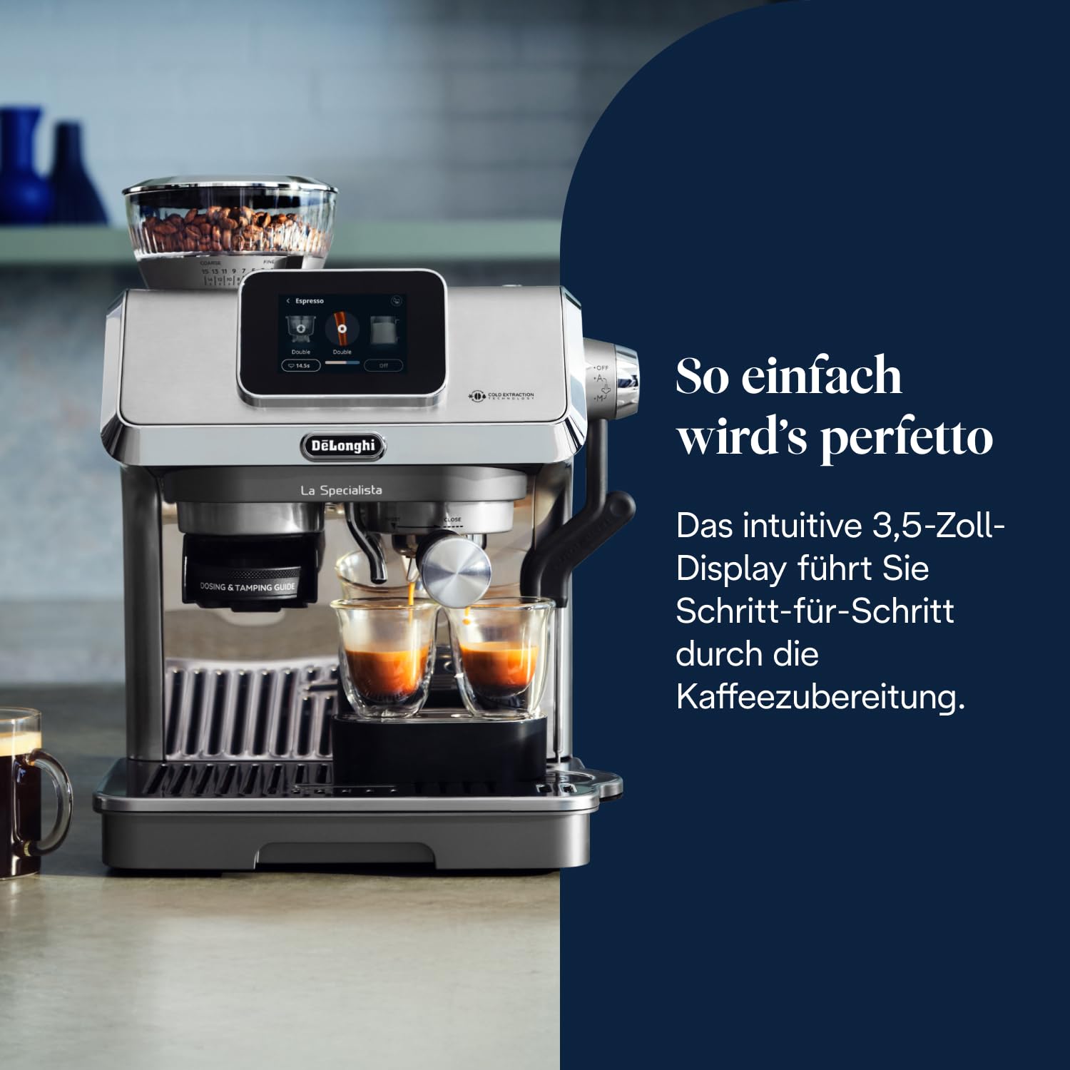 De'Longhi La Specialista Touch - Espressomaschine 10 Getränke Metall