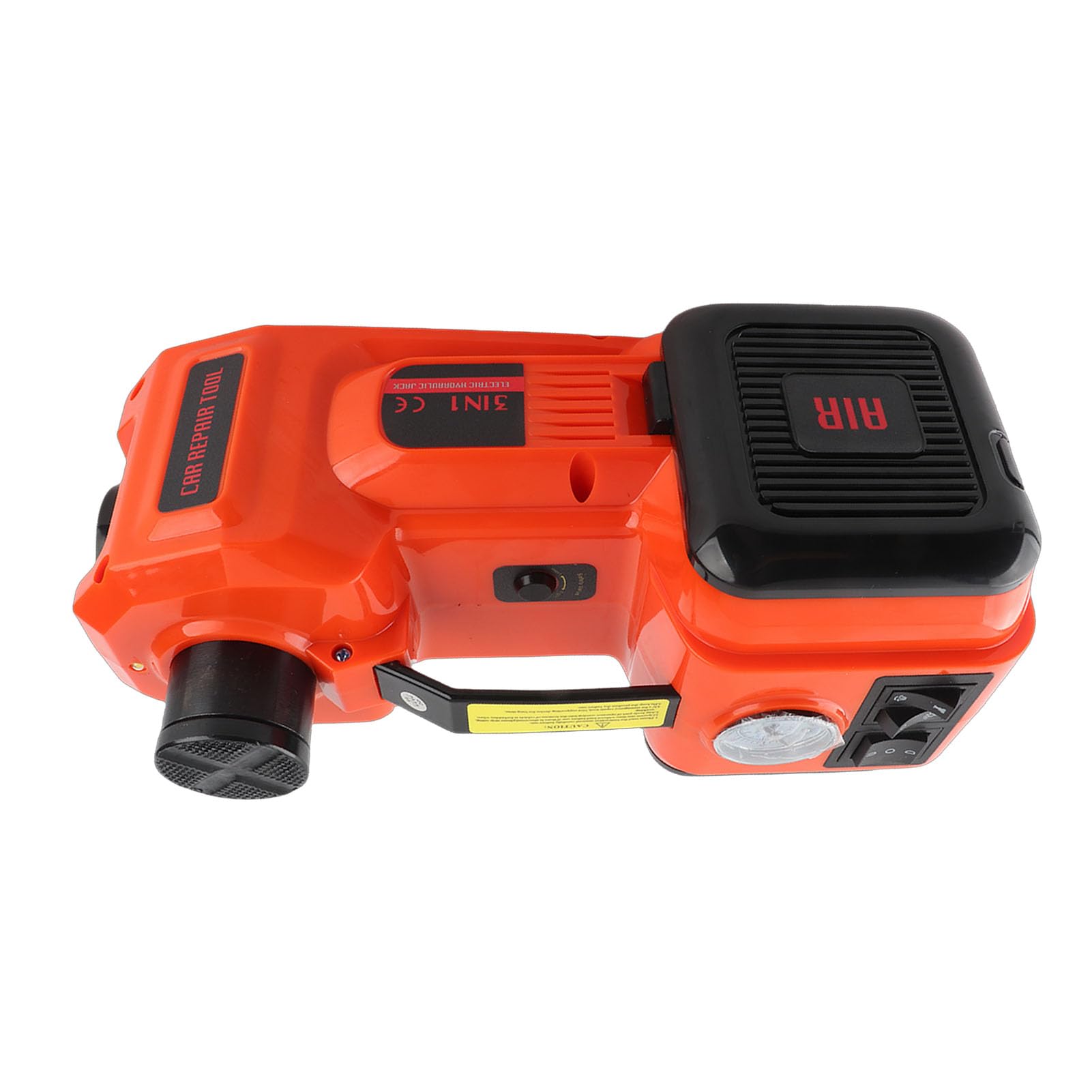 Keenso Podnośnik Elektryczny 5 Ton 12 V DC Podnośnik Hydrauliczny Metal Plastik Zasięg Podnoszenia od 15 Do 45 Cm Światło LED 4 M Kabel Zasilający Do Samochodu SUV Przydrożna Wymiana Opon Garaż Użytku