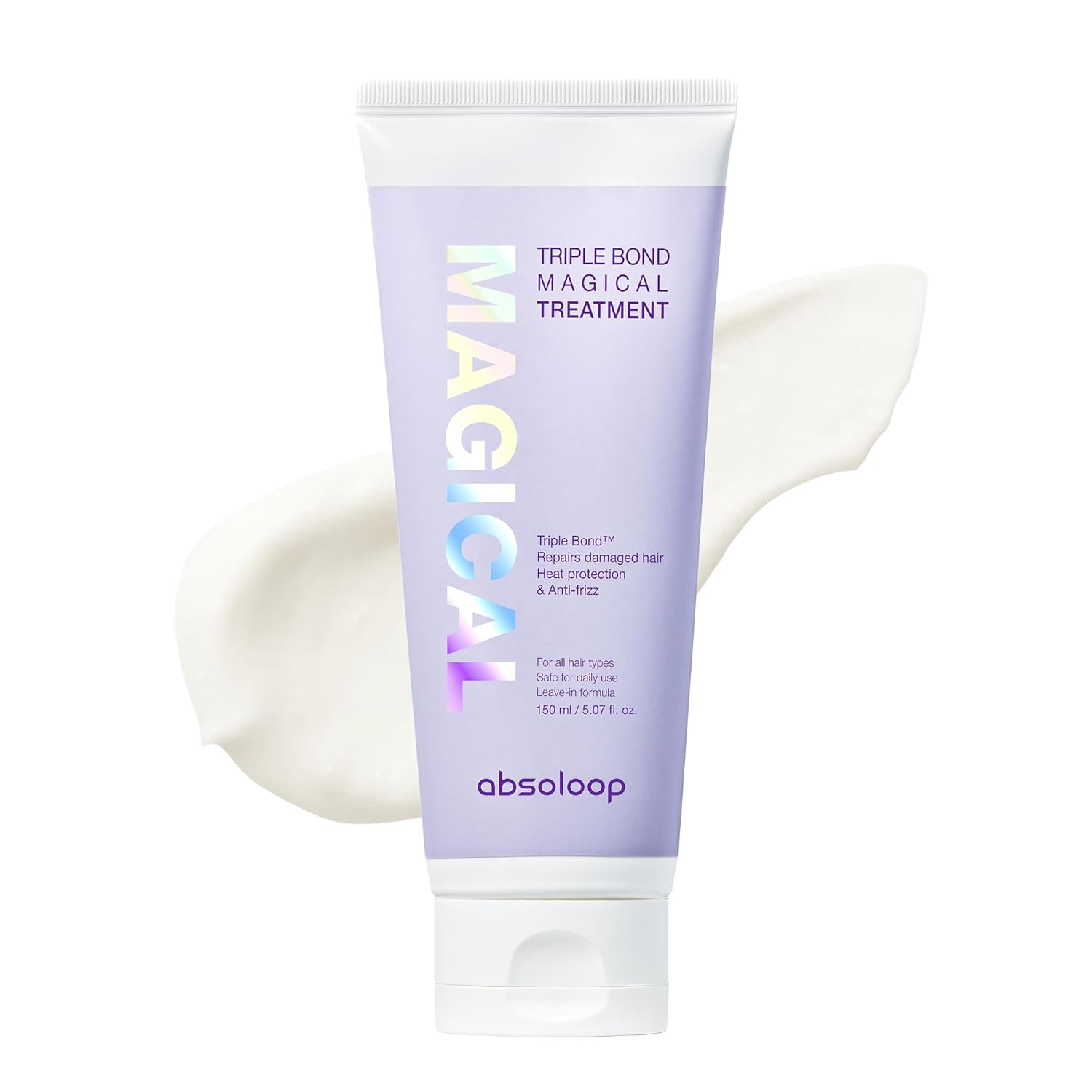 Triple Bond Magical Treatment, Clinic-Level Hair Repair Leave-In Treatment with Peptides, Amino Acids & Biotin, Botanical Oils, 5.07 fl.oz