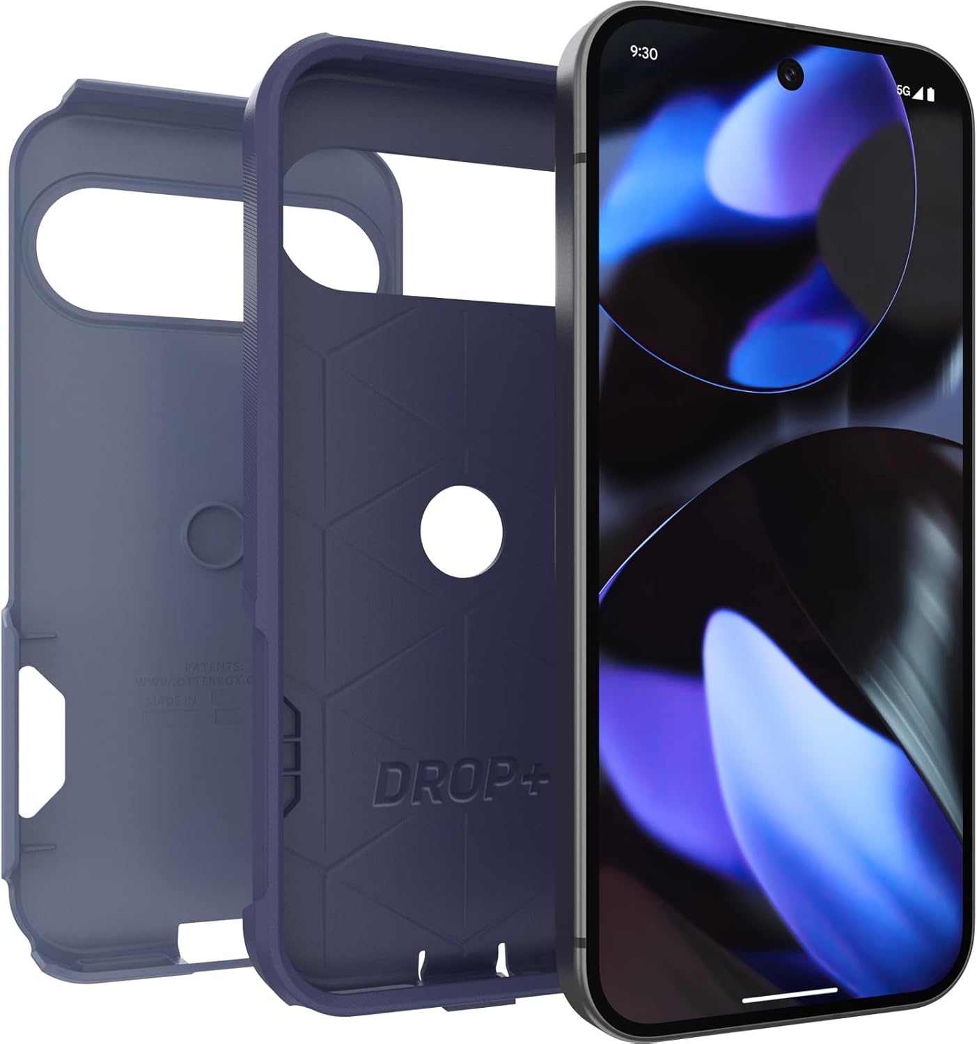 OtterBox Google Pixel 9 & 9 Pro Commuter Series Case - Denver Dusk (Purple), Ultra-Sleek, Wireless Charging Compatible, Raised Edges Protect Camera & Screen (Ships in Polybag)