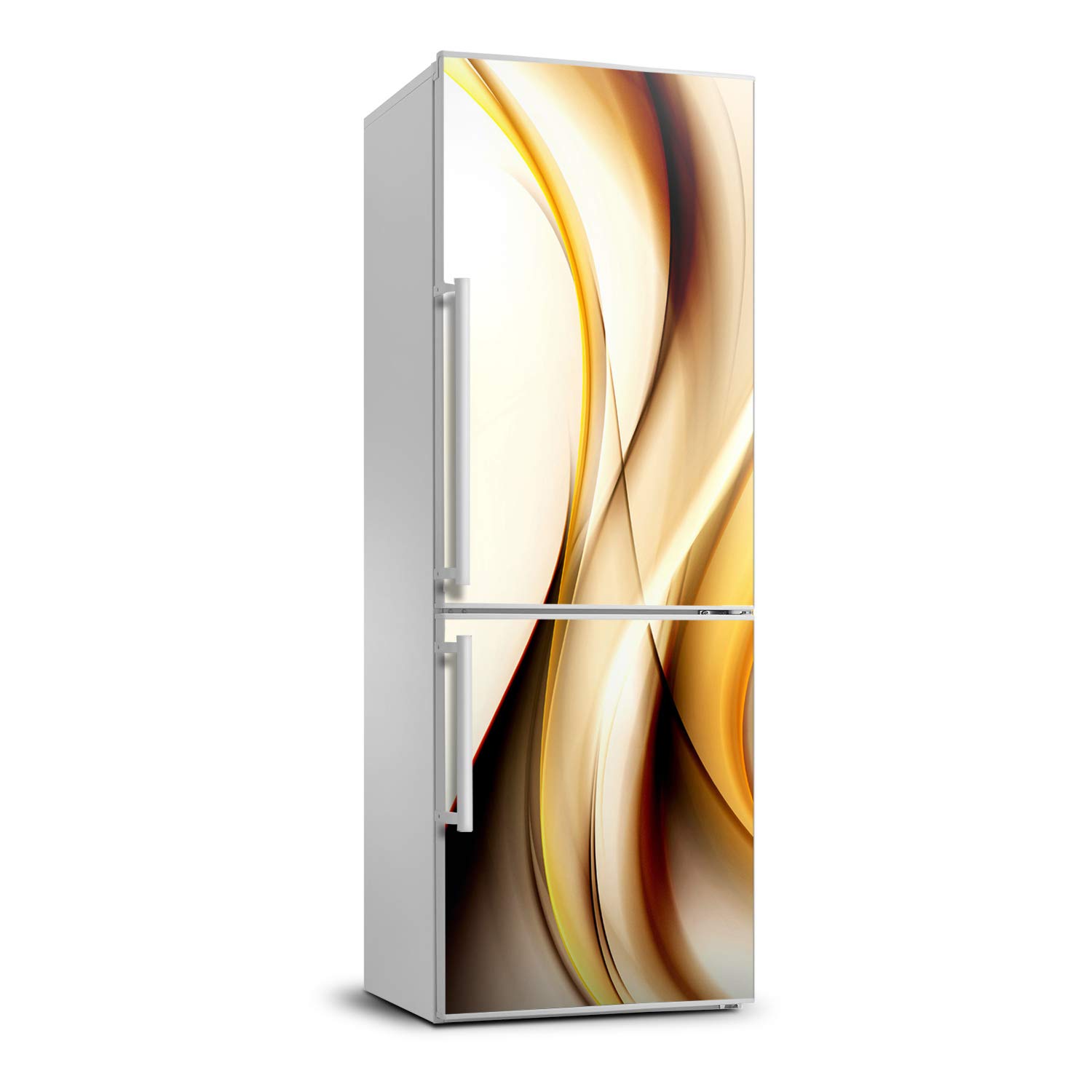 Habillage de réfrigérateur haut de gamme design vague abstraite 70x190cm