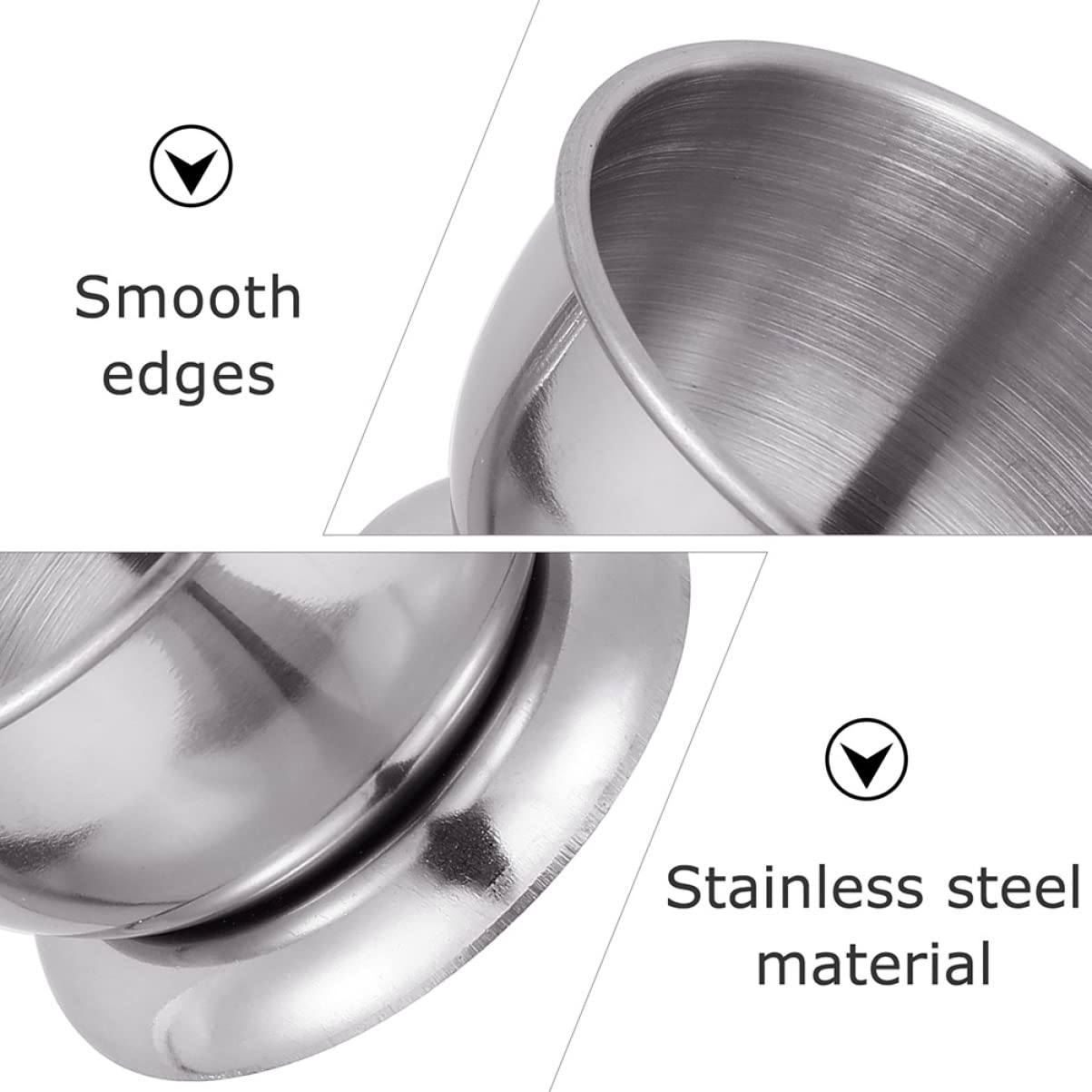 4 Set Piccola Tazza Da Tè Viaggio Pieghevole Tazze Coppa Inossidabile Bicchiere in Acciaio Inox Tacpa Da Tè Bicchiere Inossidabile Acciaio Inossidabile Argento 2 Pezzi * 4