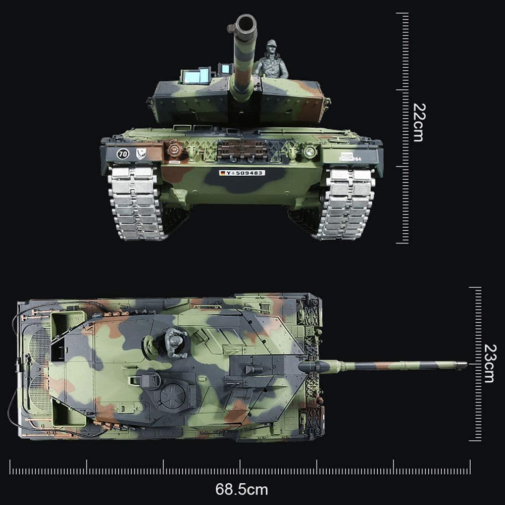 Amazon | 最新7.0 ver 戦車 ラジコンドイツのレオパルト2A6主力戦車 