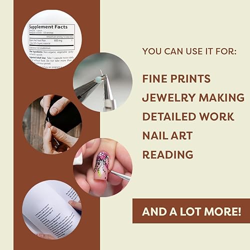 Miniatura 4 de Juego de lupa LED de mano Negro