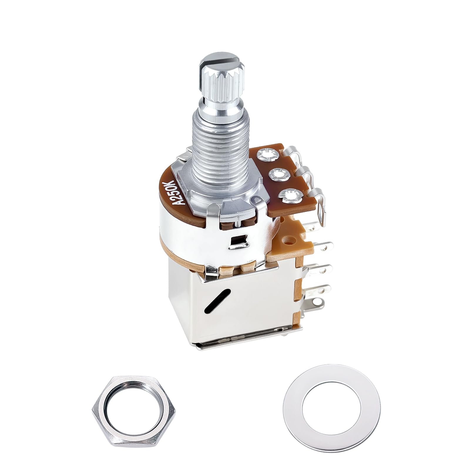 Banworks M8 Thread Push Pull A250K Guitar Pots Metric Sized 18-Spline Pots