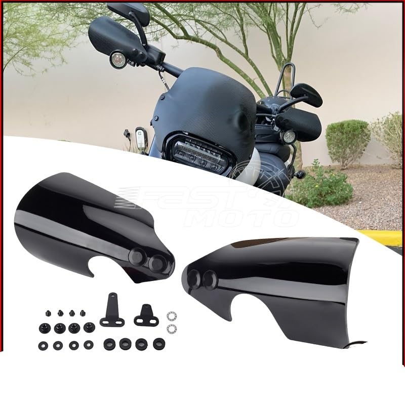 Déflecteur de vent robuste et protège-mains de moto profilé