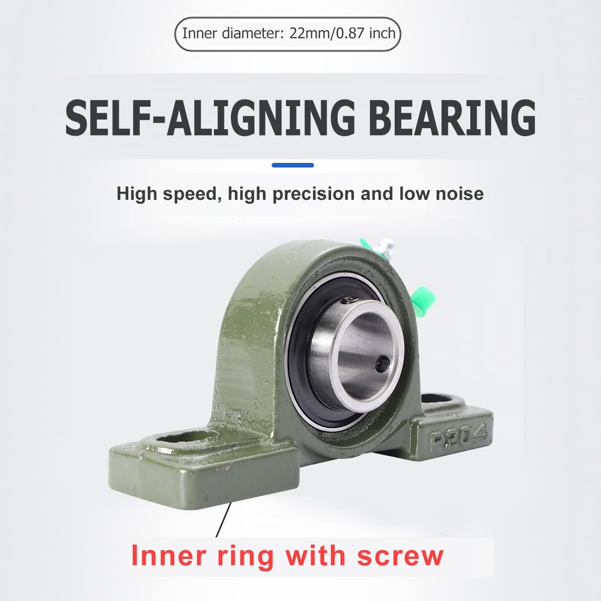 Ciieeo 3 Set Cuscinetti Sfera Autoallineanti Cuscinetto Con Base Ghisa E Antipolvere Per Macchine Cnc E Precisione 2 Pezzi*3