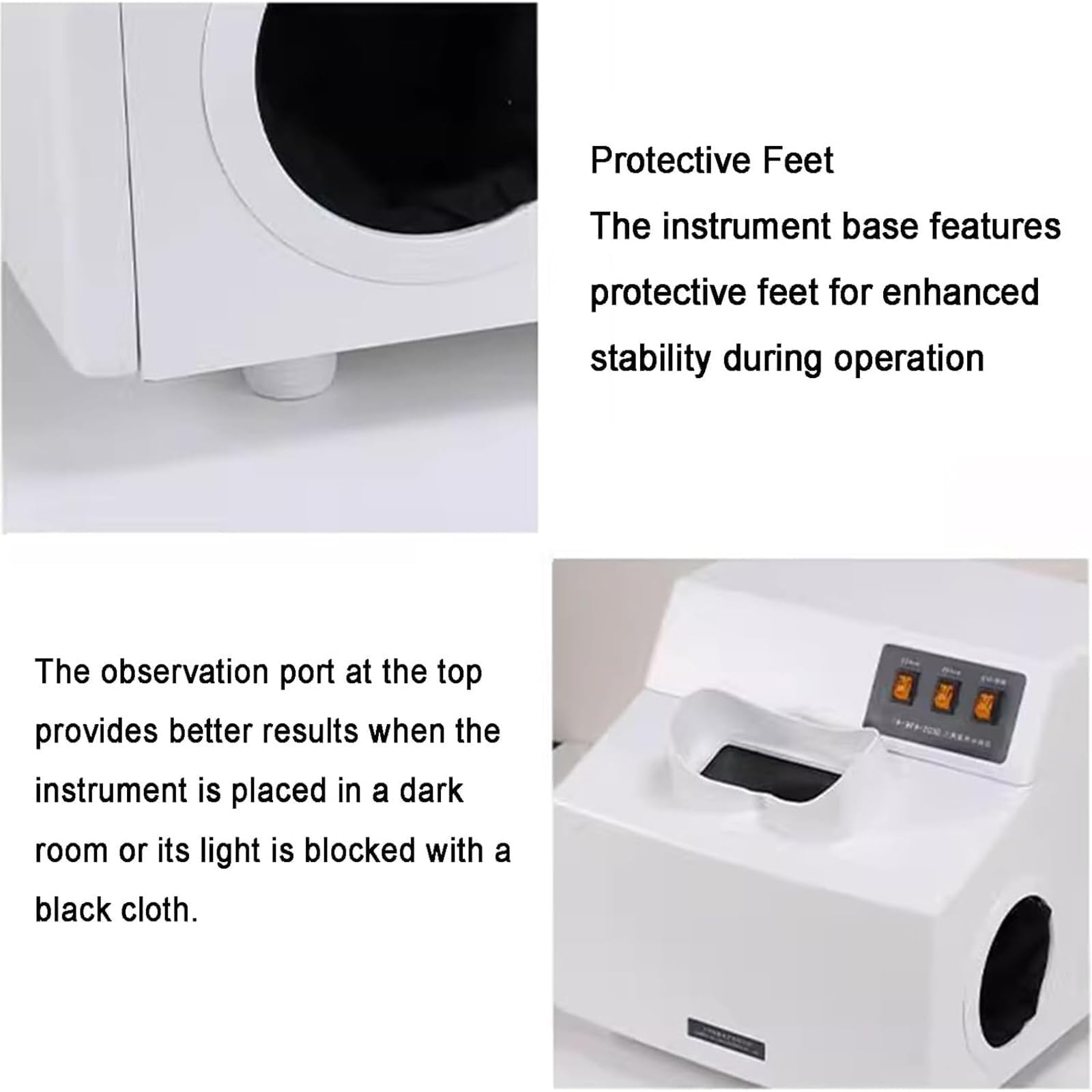 Analizzatore ultravioletto UV, rilevatore di fluorescenza da laboratorio, lunghezza d'onda 254 nm/365 nm, include filtro UV con finestra di osservazione per test e analisi del prodotto
