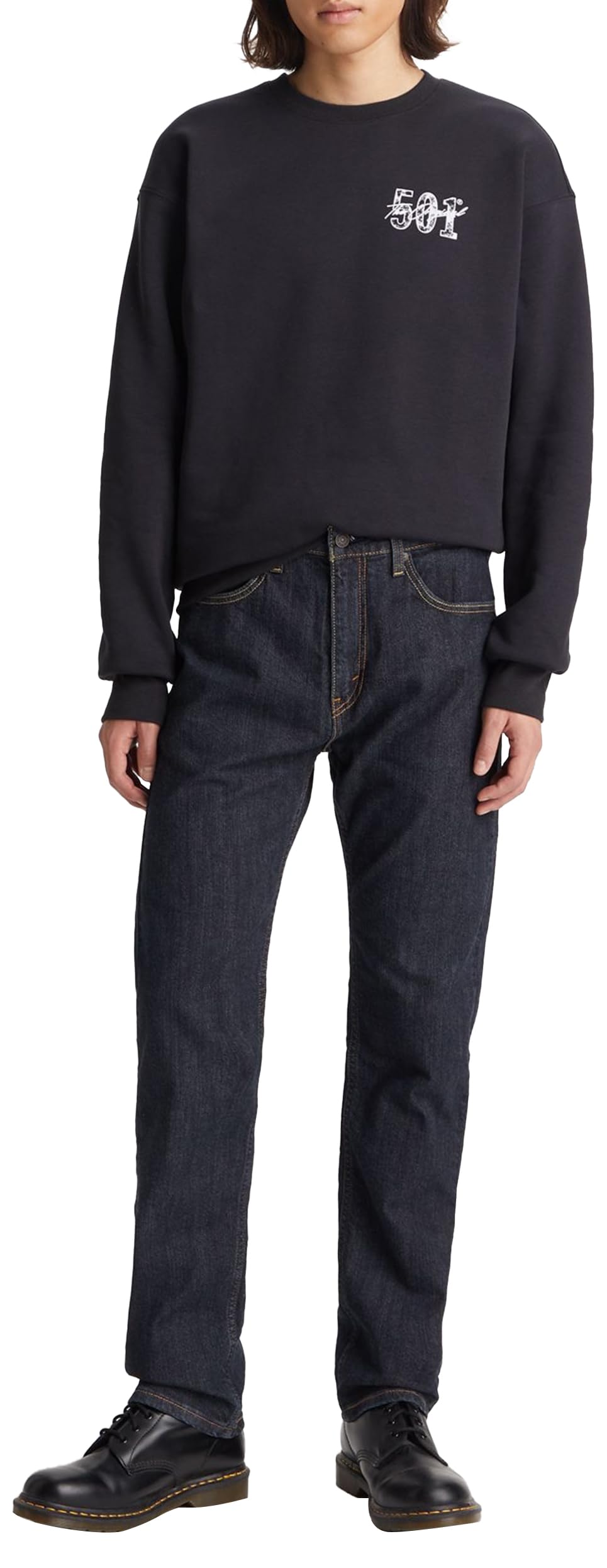 Levi's 505 Regular Fit, Jeans Uomo, Dark Rinse, 32W / 32L