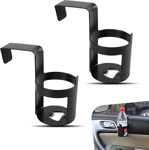 2 soportes para vasos de agua colgantes para automóvil, 4.52 x 2.55 pulgadas, portátil, de almacenamiento simple para reposabrazos de asiento de
