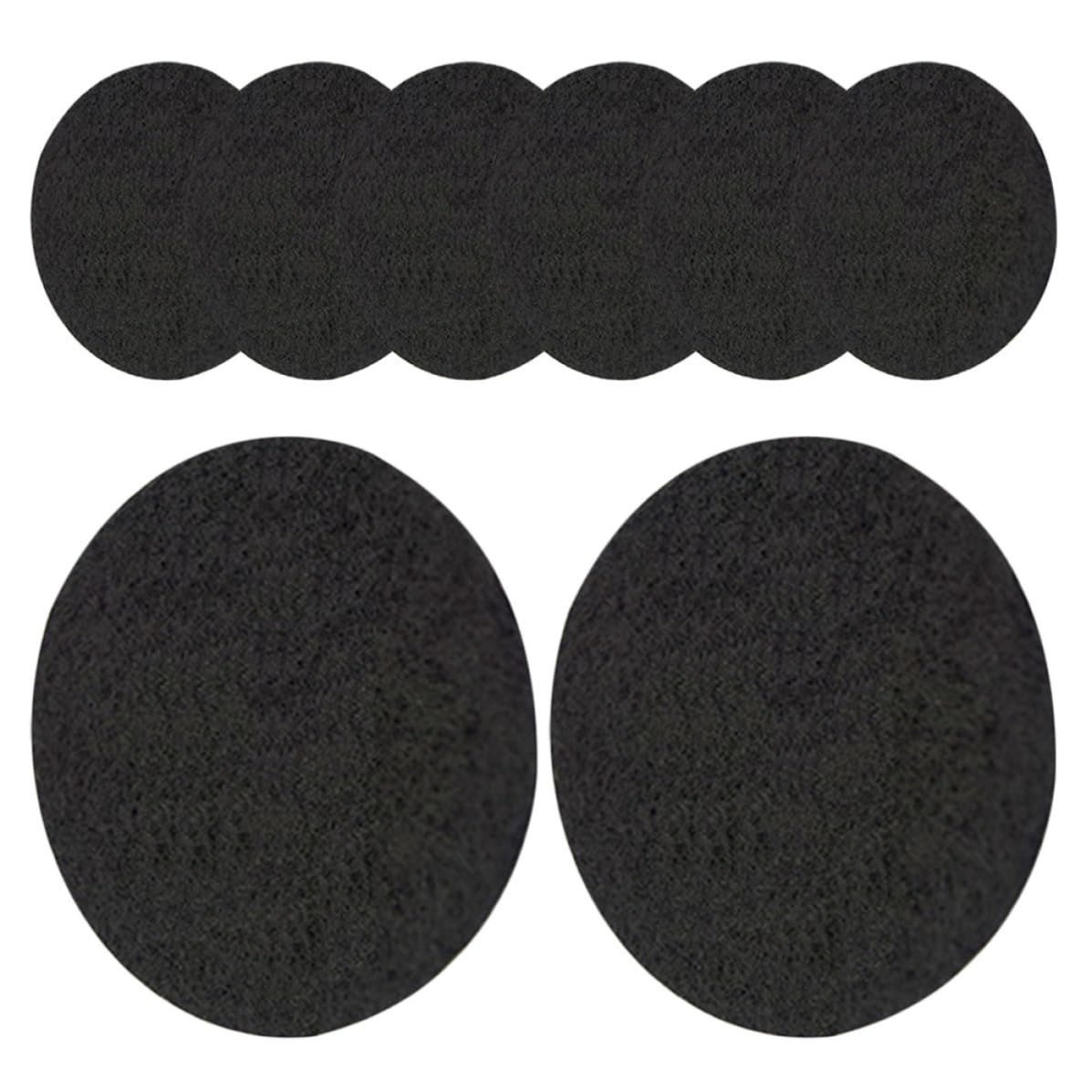 HIAKDOFT 8pcs Charcoal Discs for Incense Burners with Fireproof Mats, round Incense Burner Holder Pad Made of Fire Retardant Cotton and Aluminum, Reusable and Lightweight for Aromatherapy,