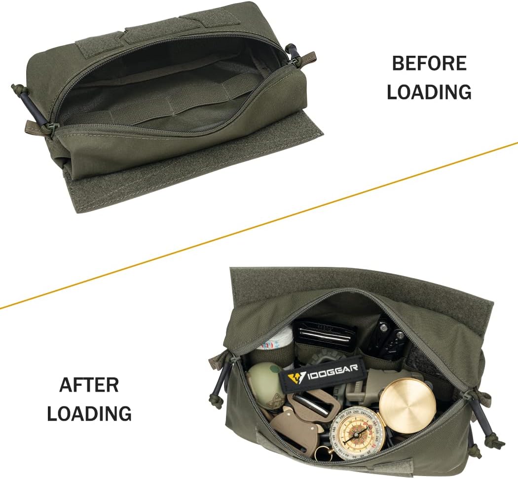 IDOGEAR Tactical Drop Pouch with Hook and Loop for JPC CPC AVS Vest Utility Tool Pouch Fanny Pack - Image 4