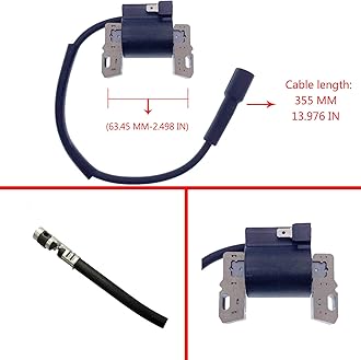 PARTSRUN 595304 Ignition Coil 440-433 Solid State Module Replaces Briggs & Stratton 490586 491312 492341 495859 591459 690248 715231 795315 799650 For John Deere Lg492341 Lg495859 ZF-IG-A00055-P