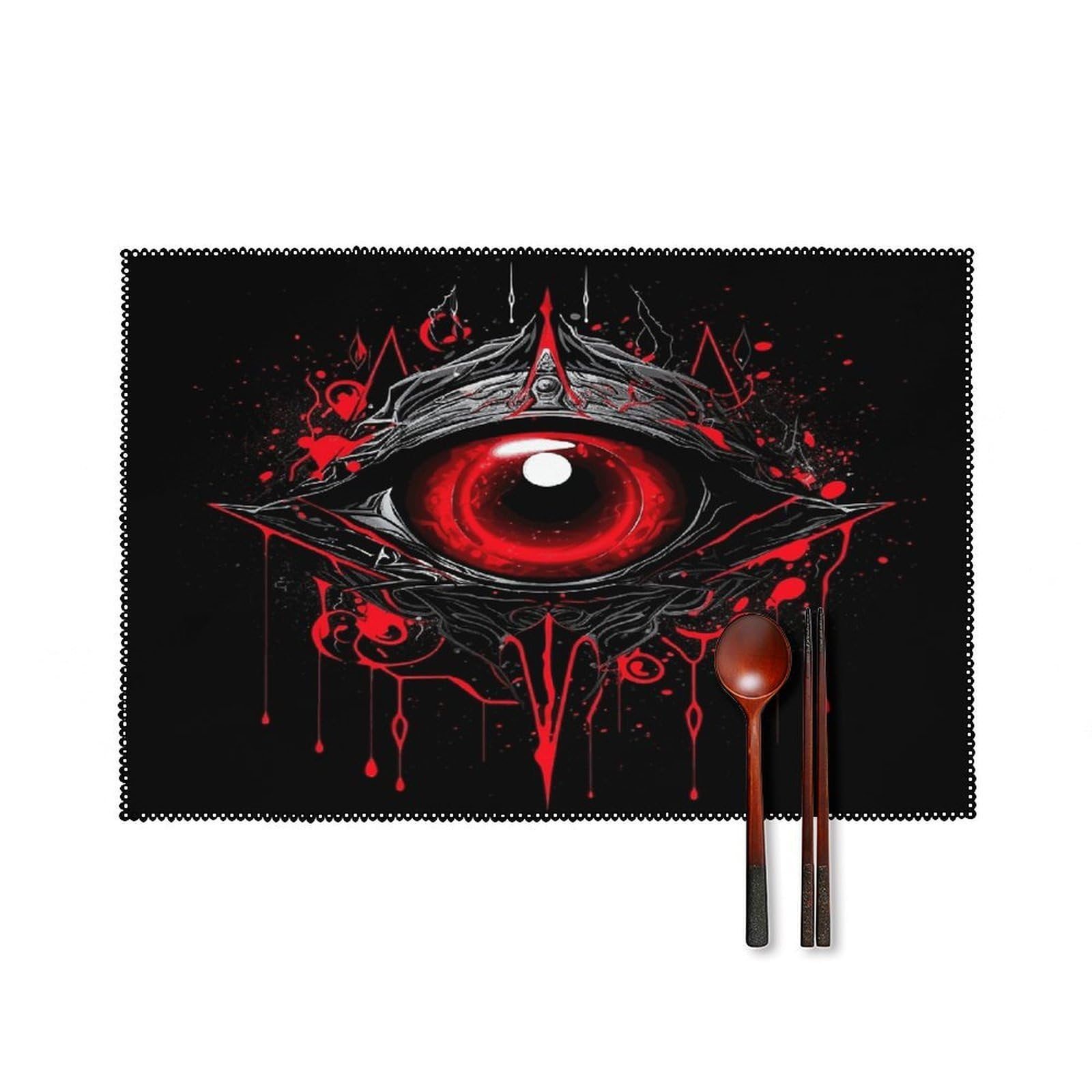 Fodpand Style Eye Of Hell Placemats Set Of 4 Place Mats Table Mats