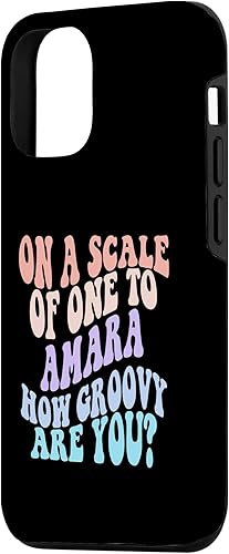 Miniatura 5 de iPhone XR AMARA Cute Retro Girls Groovy AMARA Personalized Name Case