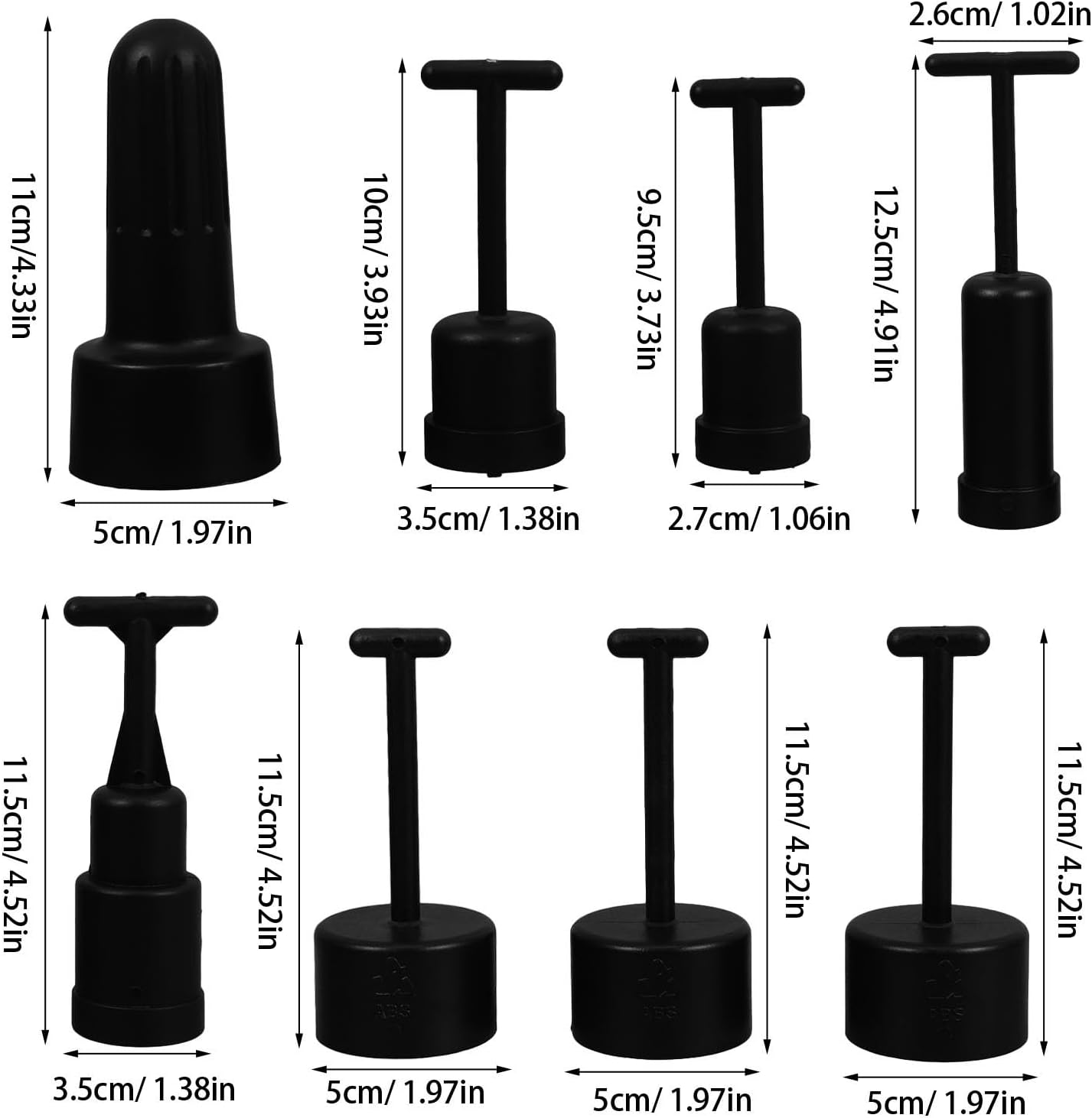 Luxshiny All-in-one Light Socket Ring Tool Kit Nonslip ABS Wrench for Lamp Shade Collar Ring Removal Universal Fit