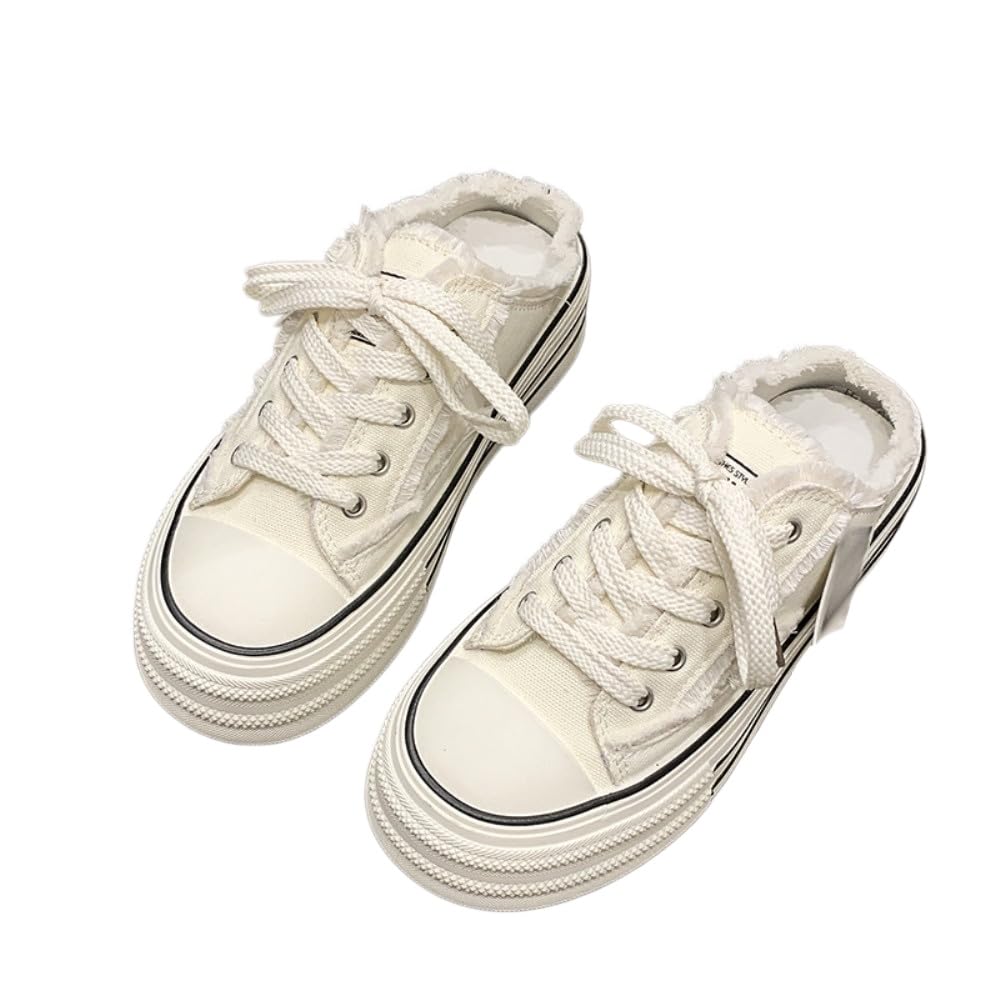 Sneakers Donna,Sneakers Basse Casual da Donna in Tela, Leggere, con Lacci E Suola Imbottita per Il Massimo Comfort.