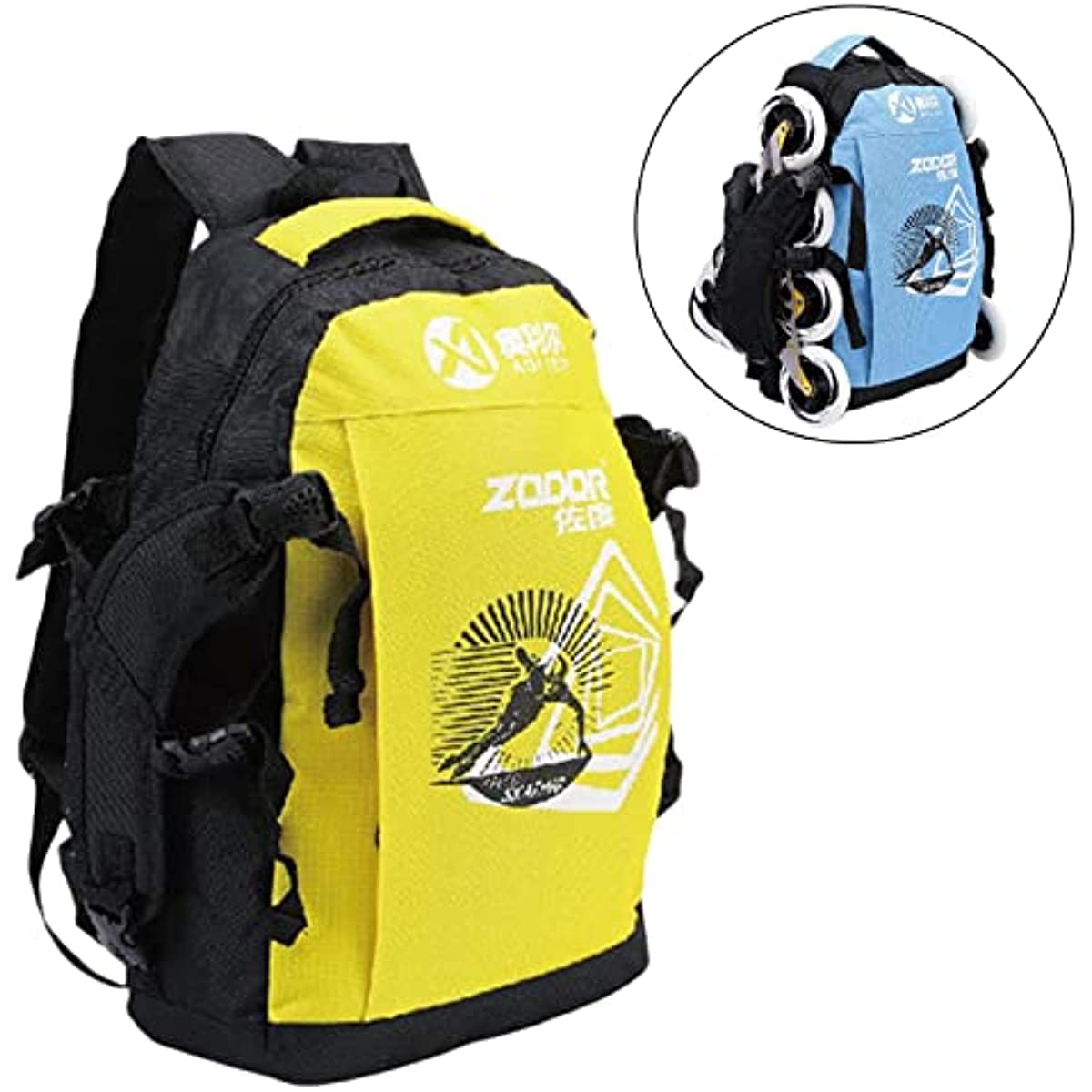 Patines de ruedas zapatos mochila patines en línea bolsa de almacenamiento equipaje bolsa para mujeres hombres