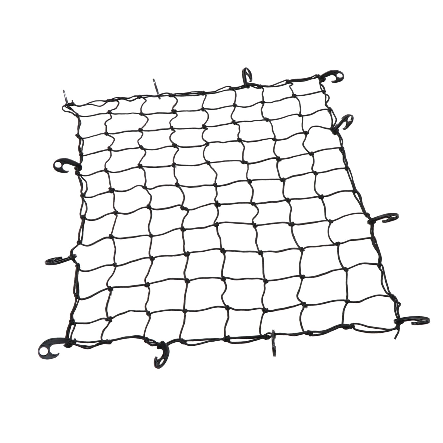 Filet à Bagages Élastique Noir en Caoutchouc pour Voiture, Filet de Coffre Solide et Pratique pour Porte-Bagages et Transport de Bagages