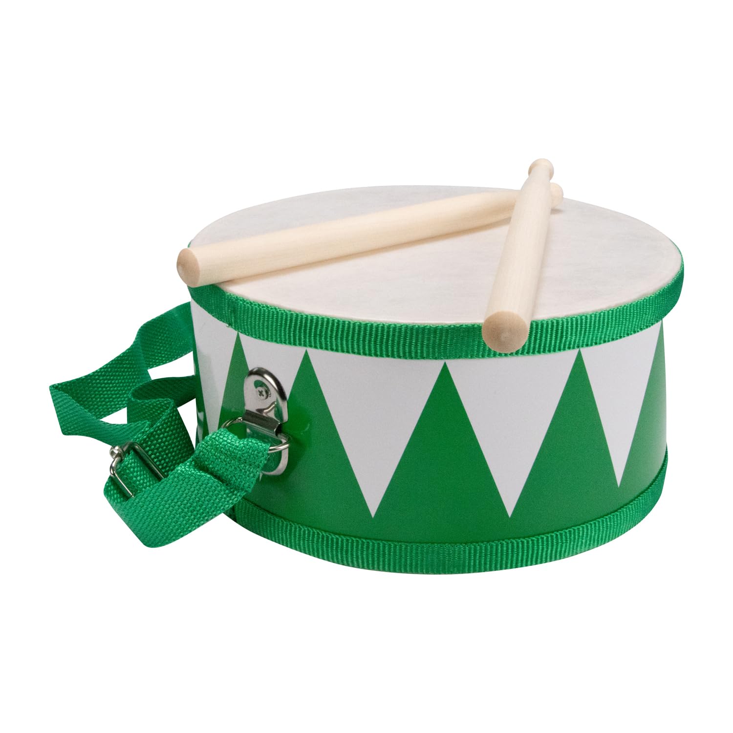 Tambour En Bois Pour Enfant GICO – 20 Cm, Sangle Et Baguettes Incluses