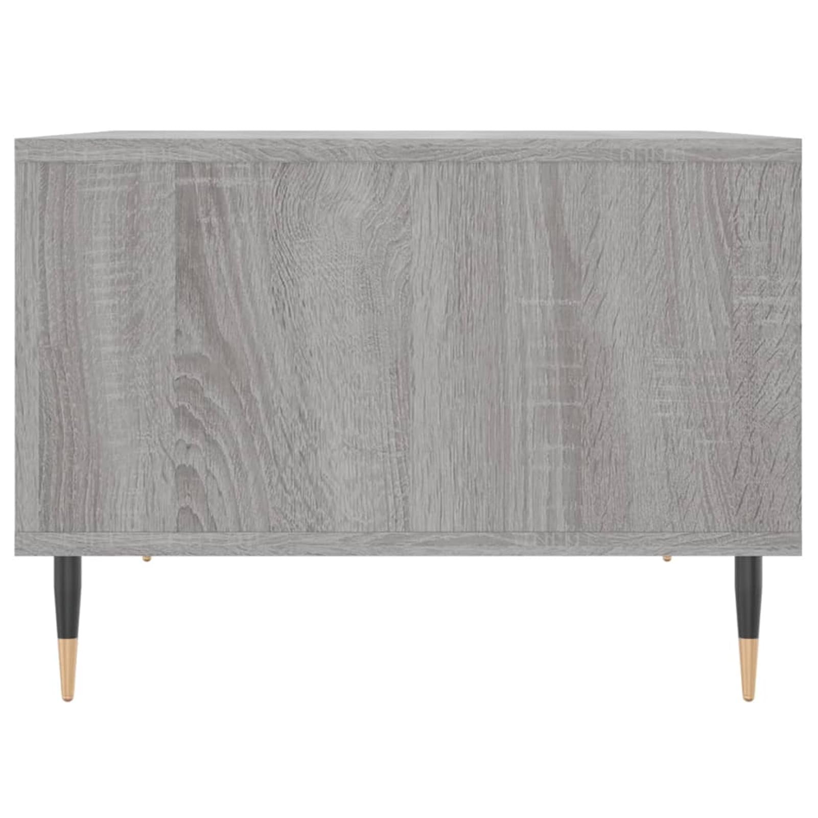 Homgoday Tavolino da caffè Sonoma grigio 60 x 50 x 36,5 cm, in legno ingegnerizzato, tavolino da tè per soggiorno, sala ricevimenti degli ospiti, camera da letto e ufficio, tipo 1
