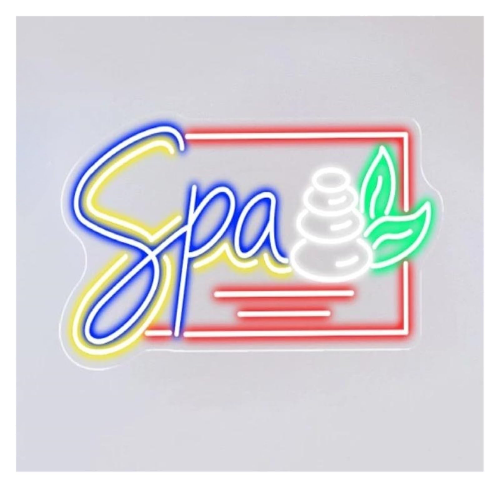 LEMST Sign Lamp Beauty Salon Neon Sign Barber Shop Signs Hair Salon Business Signboard(54X31cm)