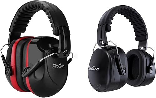 ProCase Paquete de orejeras de seguridad con reducción de ruido con protección auditiva